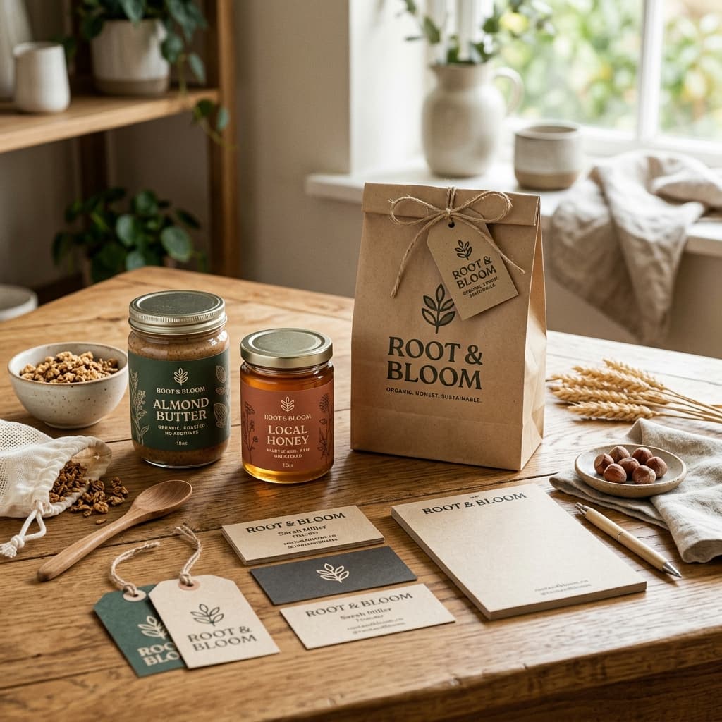 GreenLeaf Organics brand identity system