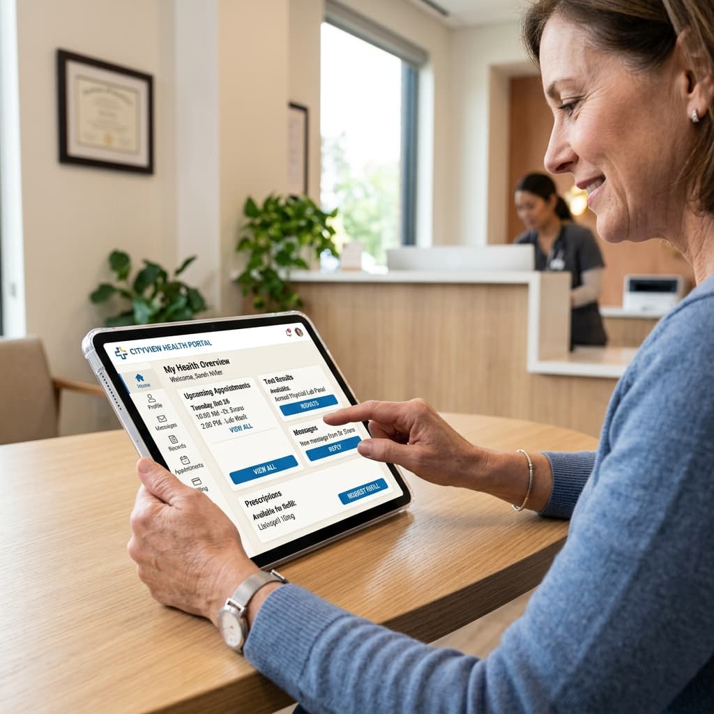 Haven Health patient portal interface